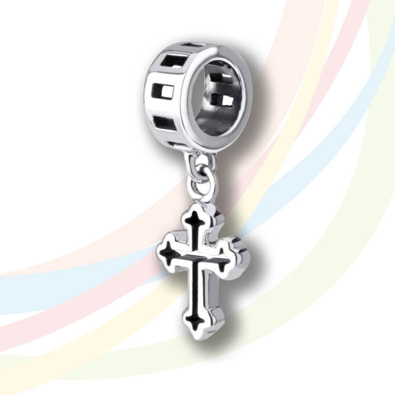 Marina Hanging Bead Cross Charm